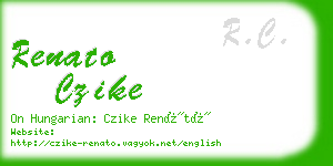 renato czike business card